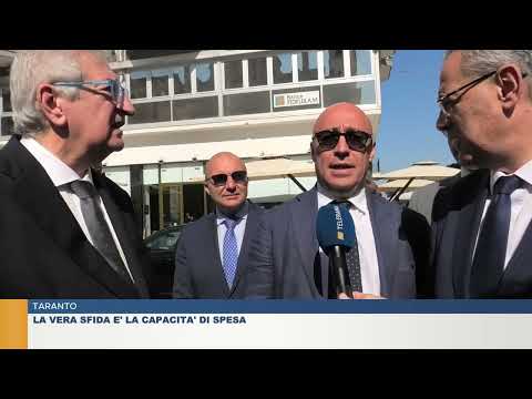 Il ministro Foti a Taranto: i cantieri Cis e i Giochi del Mediterraneo