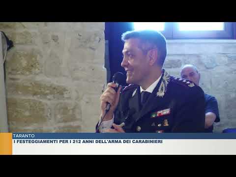 TARANTO.  I FESTEGGIAMENTI PER I 212 ANNI DELL'ARMA DEI CARABINIERI