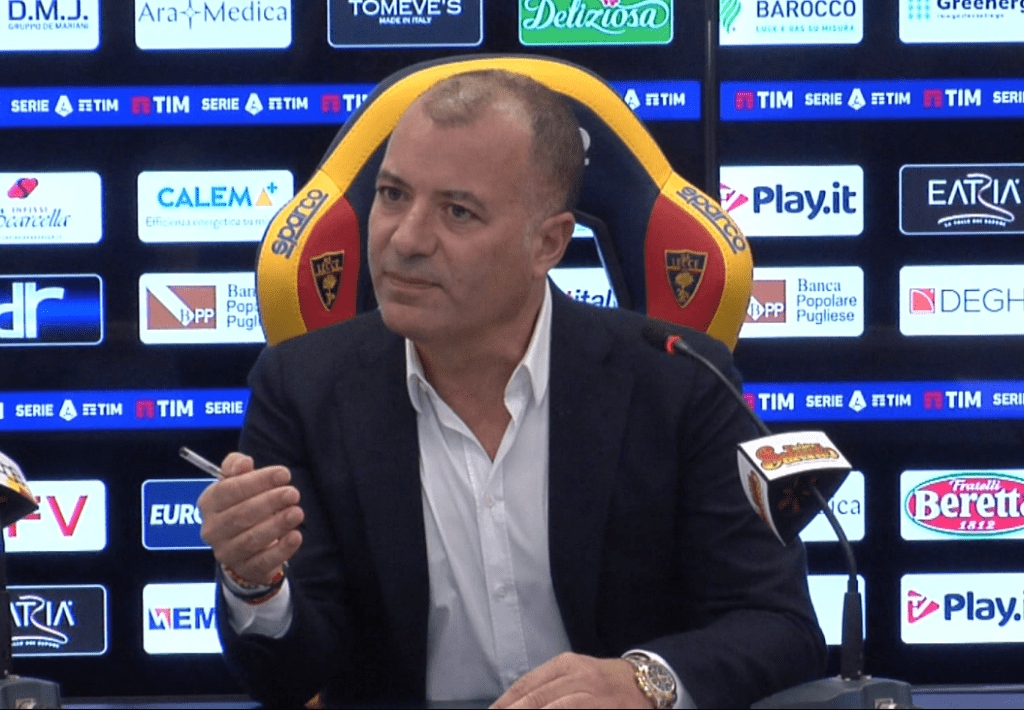 Lecce, domani conferenza stampa di Sticchi Damiani, Corvino e Trinchera