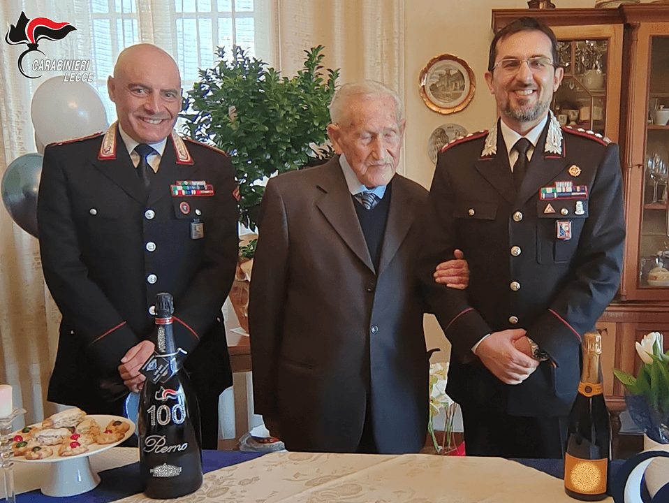 Festa a Giuggianello per i 100 anni del carabiniere "sbandato" dalla guerra