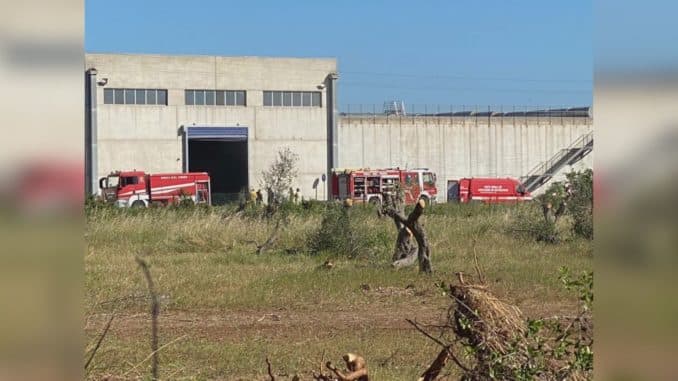 Fiamme nel biotunnel della discarica "Le Mate"
