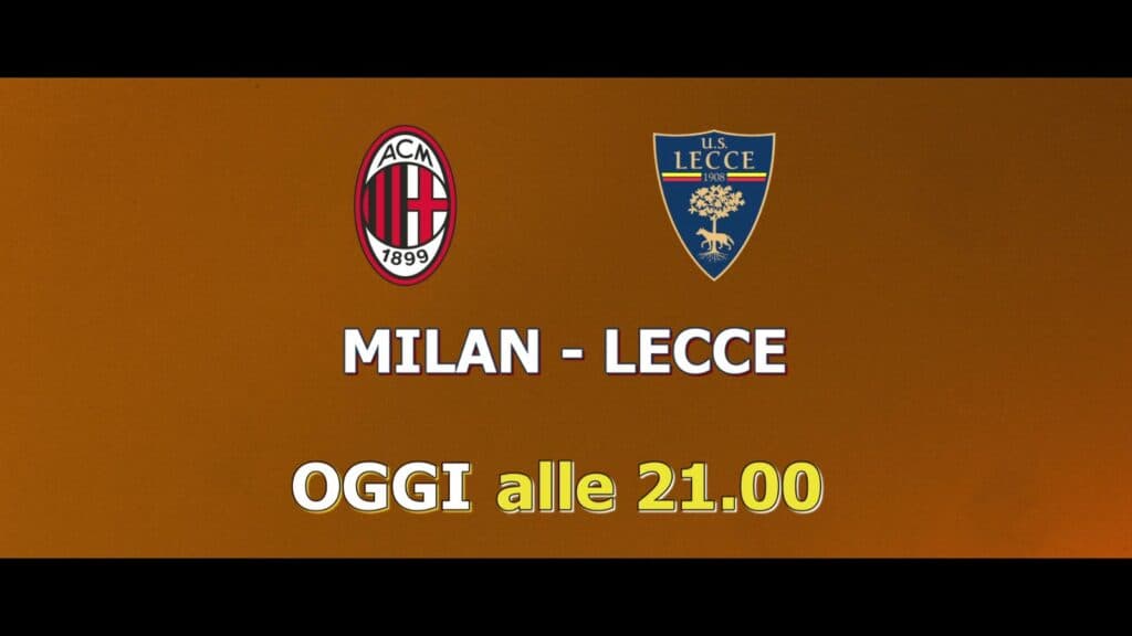 Milan – Lecce alle 21.00 su TeleRama