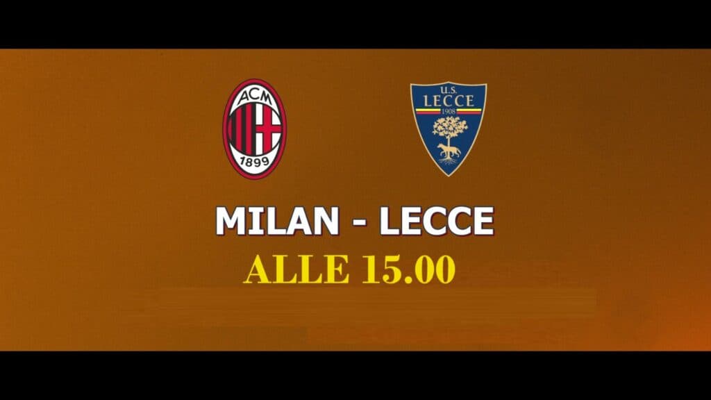 Milan-Lecce oggi alle 15.00 su TeleRama