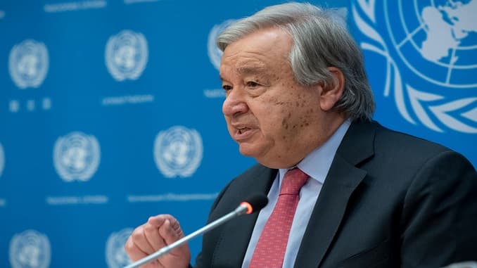 Il segretario generale dell'Onu a Brindisi in occasione del G7