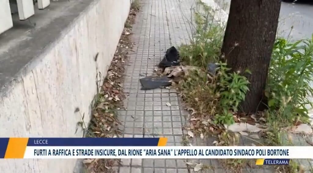 Furti a raffica e strade insicure, dal rione “Aria Sana” l'appello al candidato sindaco Poli Bortone