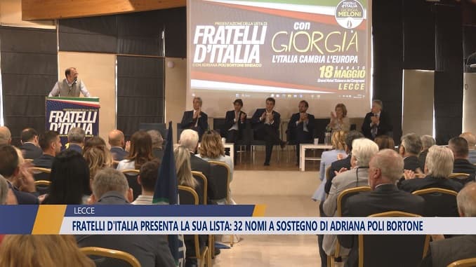 Fratelli d'Italia presenta la sua lista: 32 nomi a sostegno di Adriana Poli Bortone