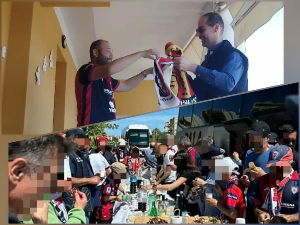 Il volto bello del calcio: tifosi del Cagliari e del Lecce uniti dalla sportività