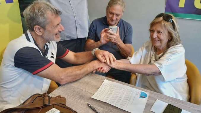 Ballottaggio: stretta di mano tra Poli Bortone e Ciucci