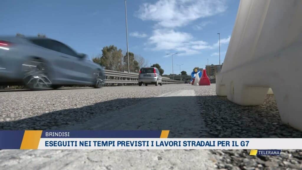 Eseguiti nei tempi previsti i lavori stradali per il G7