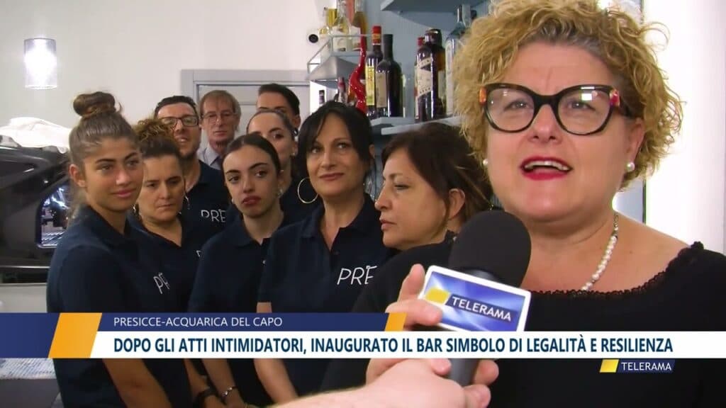 Dopo gli atti intimidatori, inaugurato il bar simbolo di legalità e resilienza