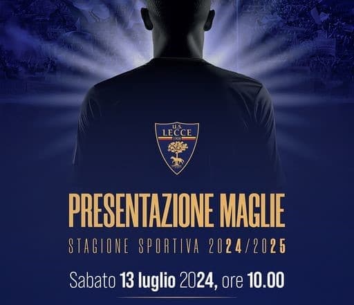 Lecce, presentazione maglie social