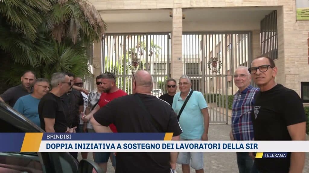 Doppia iniziativa a Brindisi a sostegno dei lavoratori della Sir