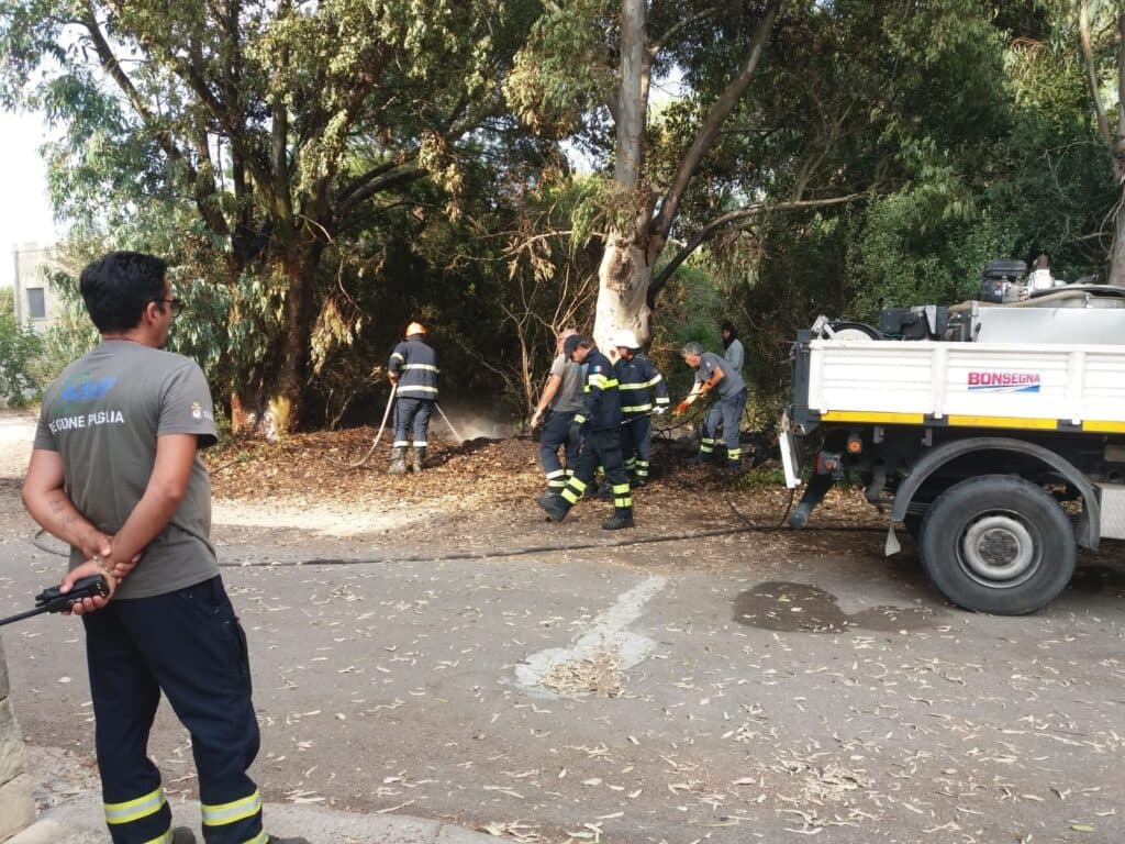 Terzo incendio a San Cataldo in quattro giorni: si sospetta la presenza di un piromane