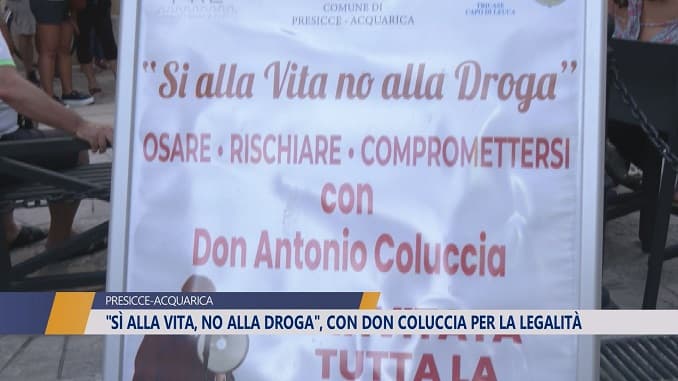 Sì alla vita, no alla droga, con don Coluccia per la legalità