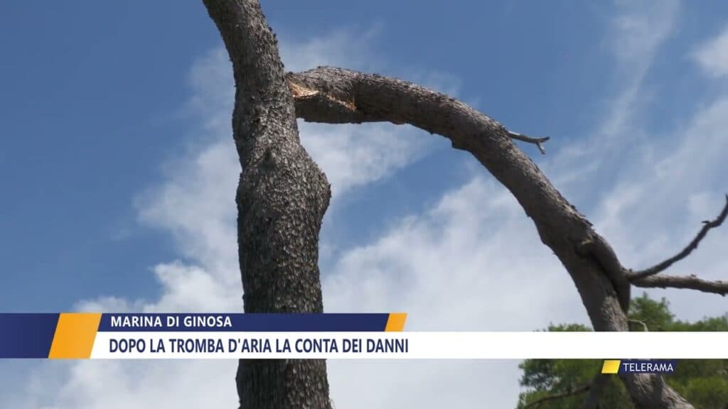 Marina di Ginosa, dopo la tromba d'aria la conta dei danni