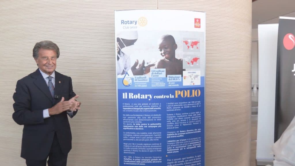 Polio Day, il Rotary Club Lecce dona un totem al Dea del Fazzi