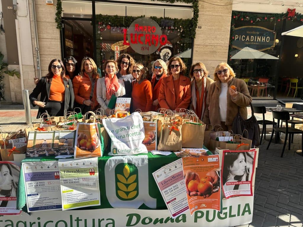Confagricoltura Donna Puglia in campo con le clementine antiviolenza
