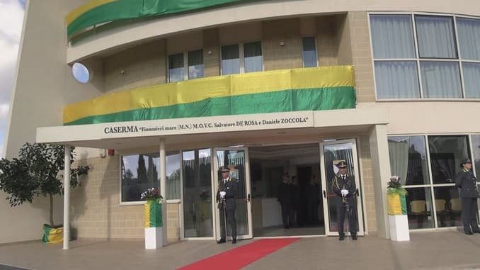 Inaugurata la caserma intitolata ai finanzieri Zoccola e De Rosa