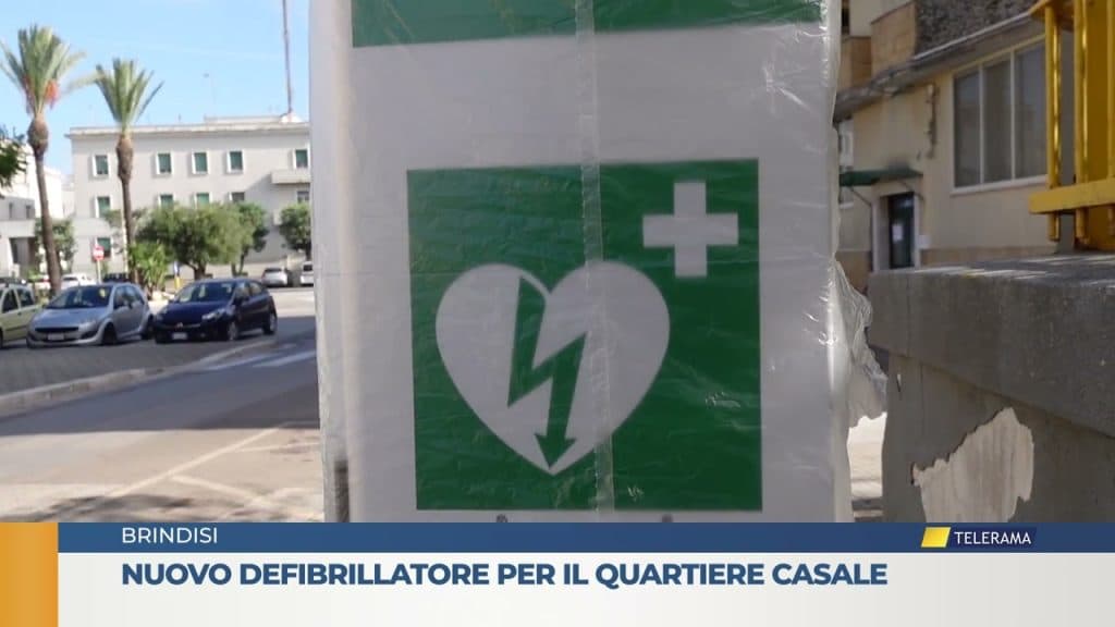Nuovo defibrillatore per il quartiere Casale di Brindisi