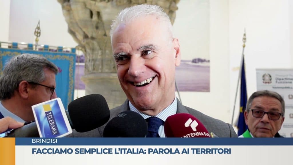 Il ministro Zangrillo a Brindisi per “Facciamo semplice l'Italia”