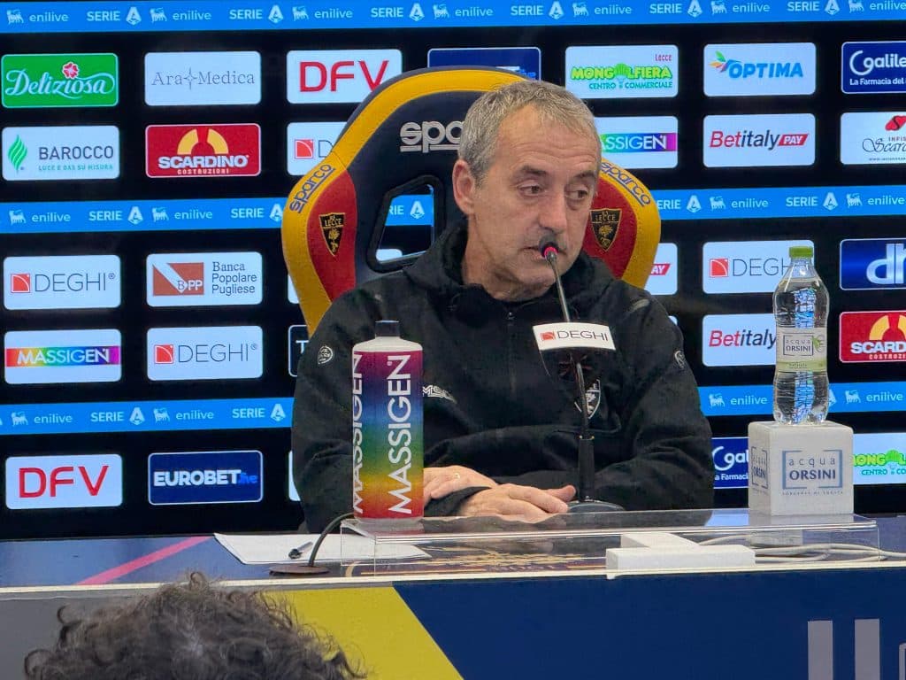 Lecce, Giampaolo: "Ci è mancato qualcosa, ma la squadra ha fatto quello che poteva"