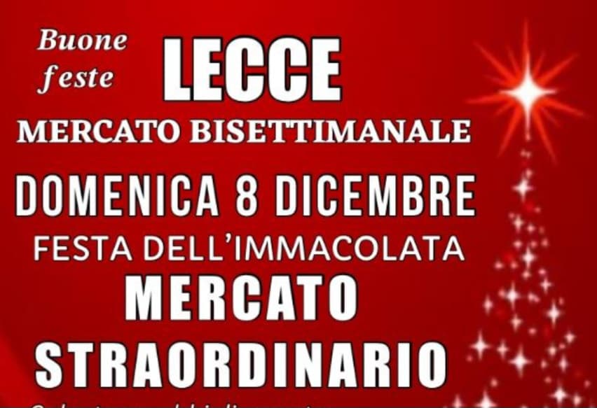 Mercato bisettimanale: ok nel giorno dell'Immacolata