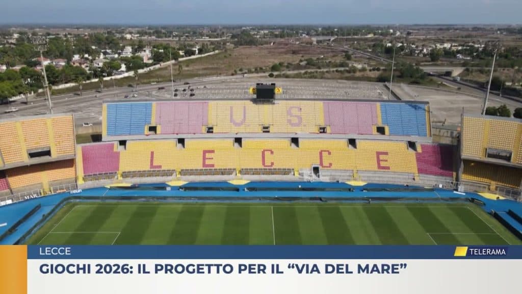 Lecce, giochi 2026: il progetto per la copertura del "Via del Mare"