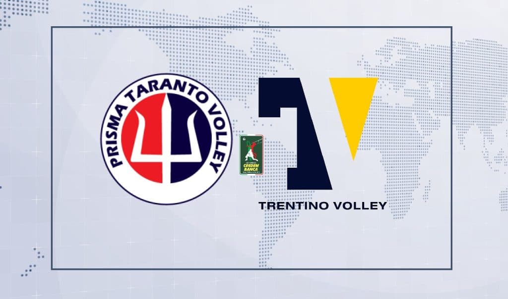 Superlega, Trentino espugna il PalaMazzola, Taranto perde 1 - 3