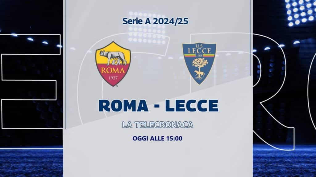 Roma - Lecce alle 15:00 su TeleRama