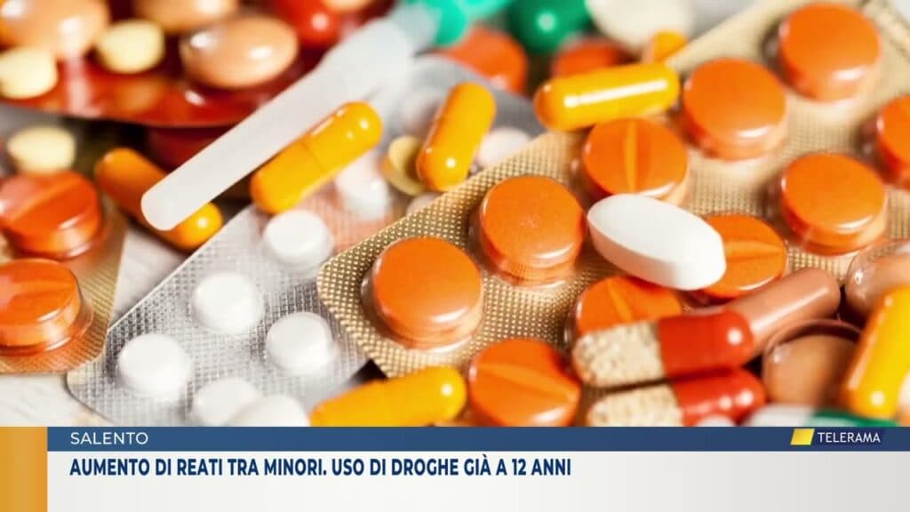 Aumento di reati tra minori. Uso di droghe già a 12 anni