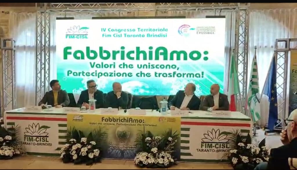 Taranto - A Mesagne congresso della fim - cisl Taranto /Brindisi