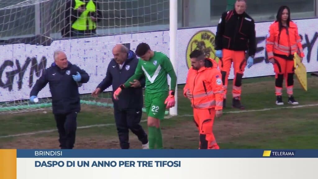 Daspo di un anno per tre tifosi del Brindisi