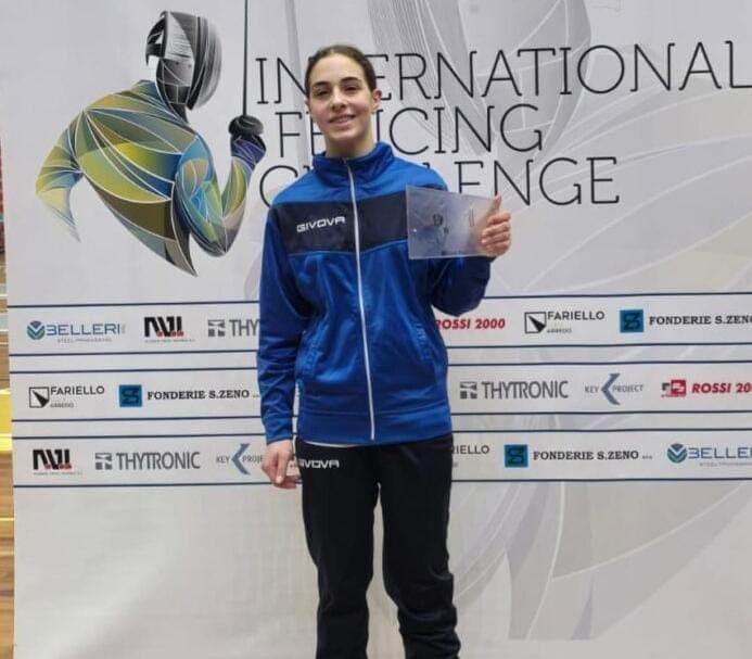 Scherma, medaglia d'oro per Anastasia Basile all'International Fencing Challenge