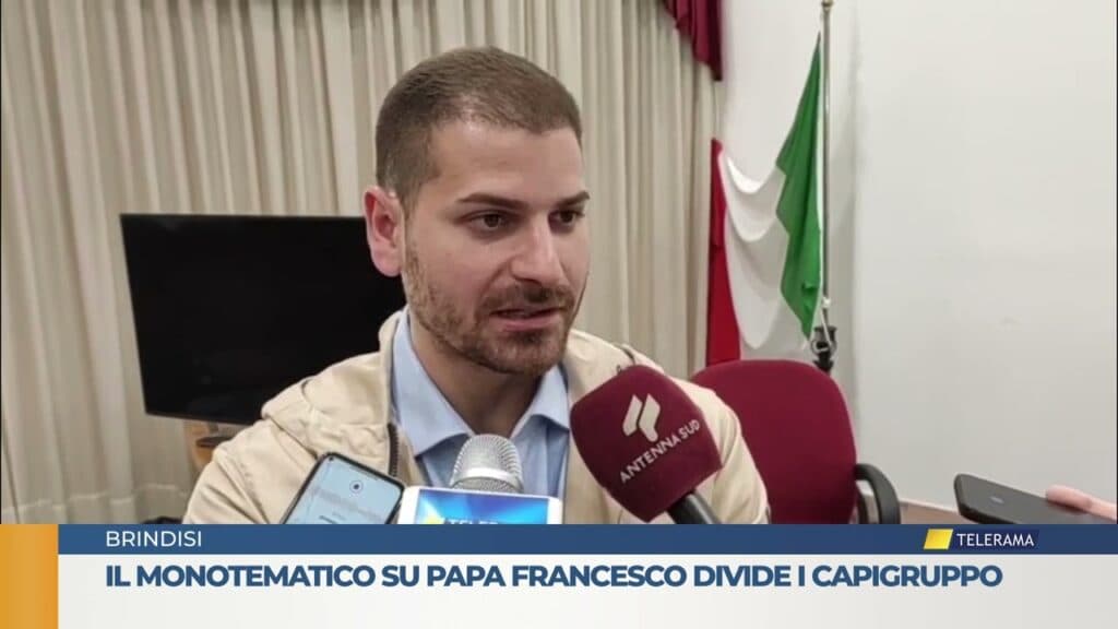 A Brindisi il monotematico su Papa Francesco divide i capigruppo