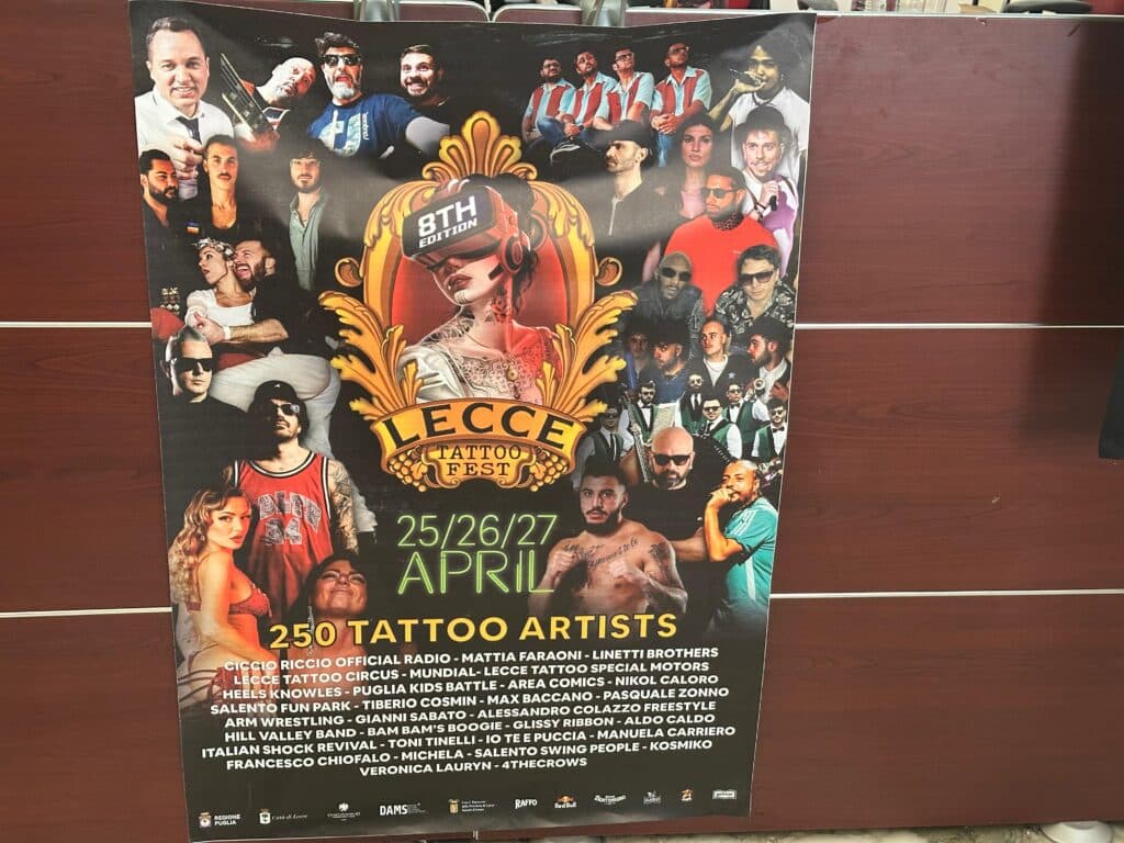 Al Via il “Lecce Tattoo Fest”. In arrivo 250 tatuatori provenienti da tutta Europa