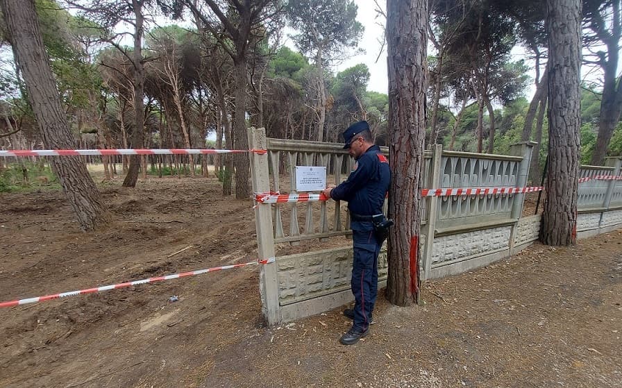 Vernole, danni alla pineta "Campoverde" durante i lavori: denunciati