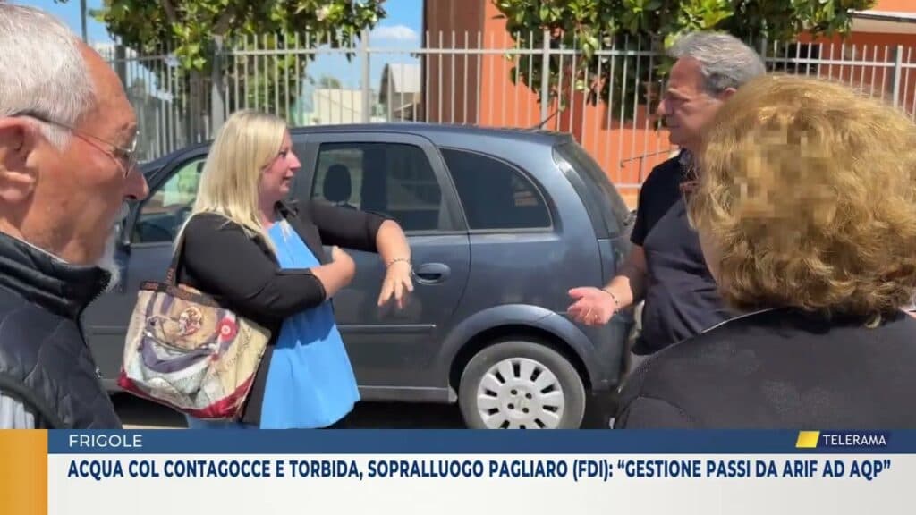 Acqua col contagocce e torbida, sopralluogo Pagliaro (FdI): “Gestione passi da Arif ad AQP”