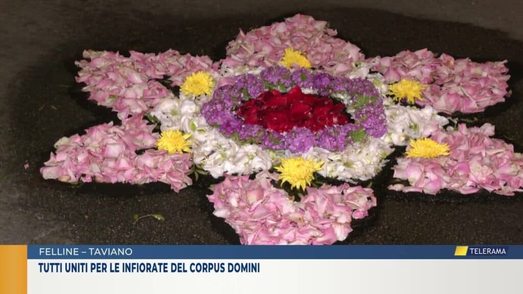 Taviano e Felline, tutti al lavoro per preparare l'infiorata del Corpus Domini