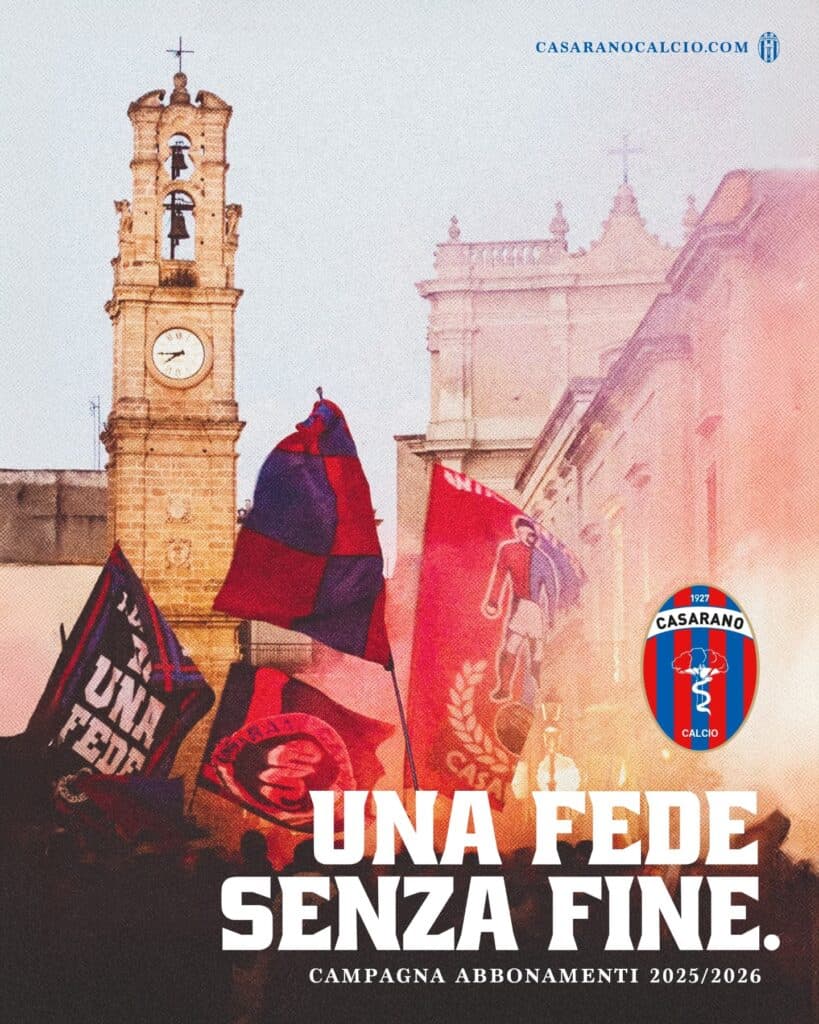 Casarano, al via la campagna abbonamenti: “Una fede senza fine”