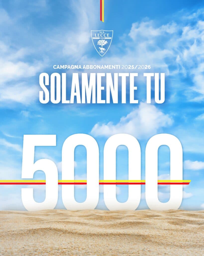 Vola la campagna abbonamenti dell'Us Lecce, toccata quota 5000