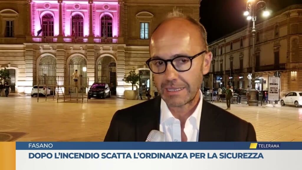 Dopo l’incendio a Fasano, scatta l’ordinanza per la sicurezza