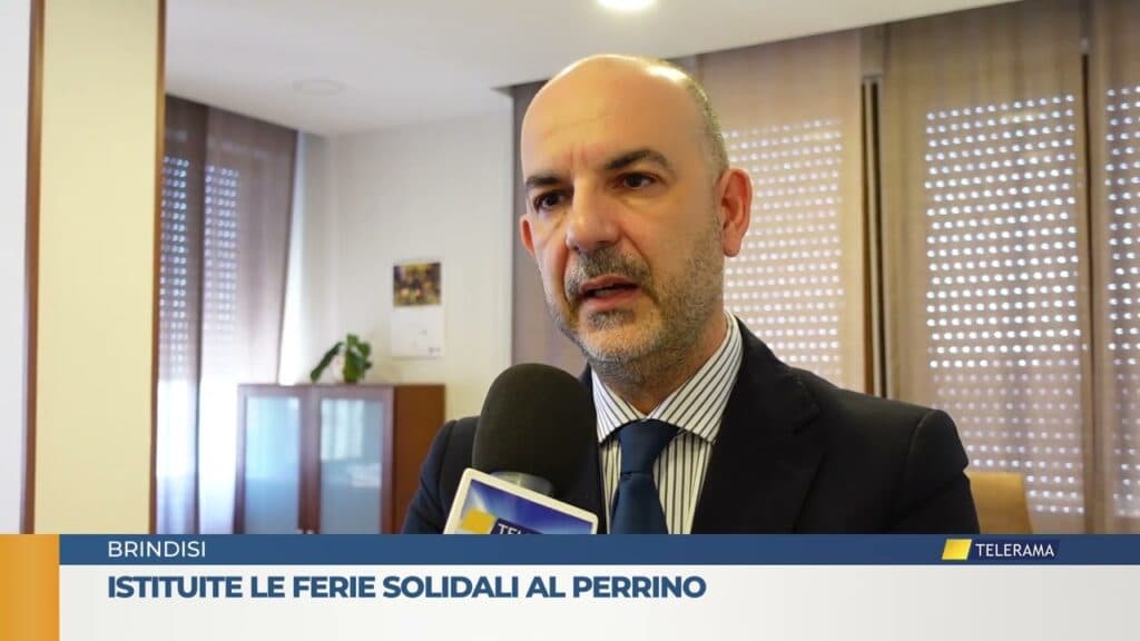 Istituite le ferie solidali al Perrino