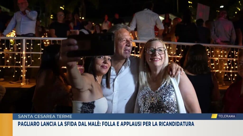 Pagliaro lancia la sfida dal Malè: folla e applausi per la ricandidatura