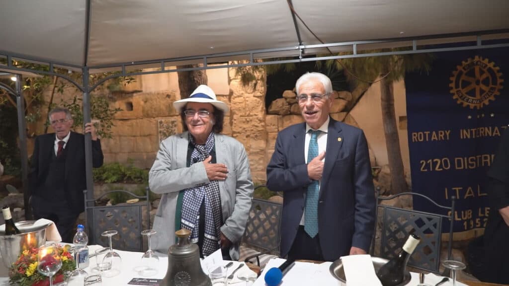 Una conviviale speciale, per il Rotary la voce di Al Bano