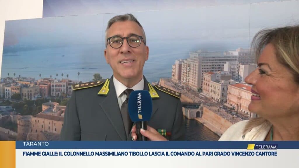 Taranto, GDF: lascia Tibollo, arriva Cantore