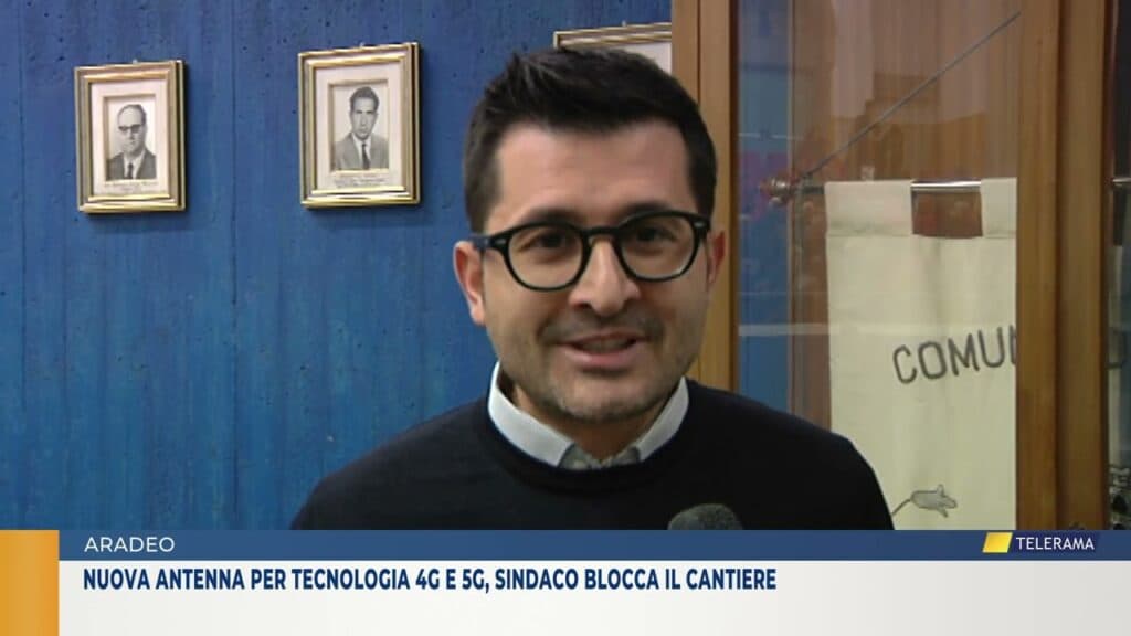 Aradeo, nuova antenna per tecnologia 4G e 5G, sindaco blocca il cantiere