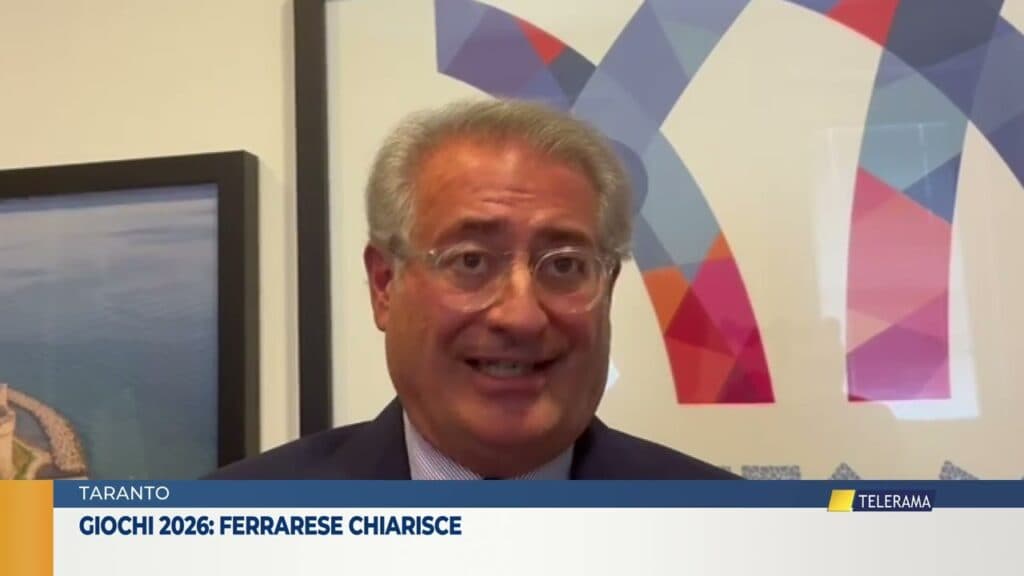 Giochi del Mediterraneo, Ferrarese: "Si faranno!"