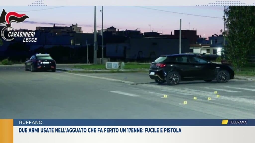 Due armi usate nell'agguato che ha ferito un 17enne: fucile e pistola