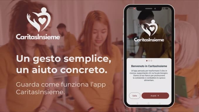 Per contrastare lo spreco alimentare nasce l'app "Caritasinsieme"