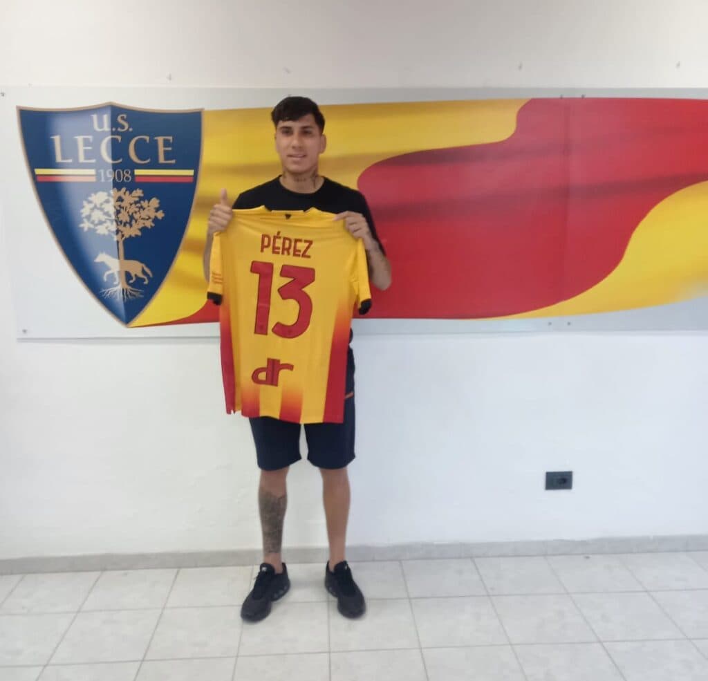 US Lecce, lesione di 1°grado per Perez